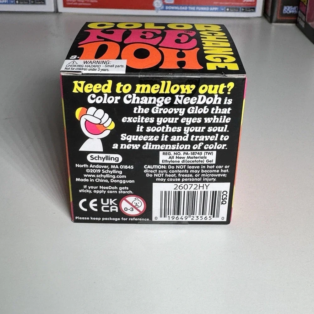 NEW!! NeeDoh Color Change Stress Reliever‎ Squeeze Ball | Schylling | Pink
